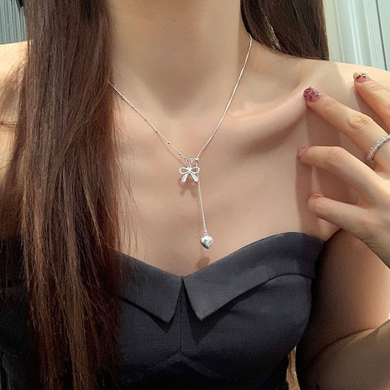 Heartstring Bow Necklace