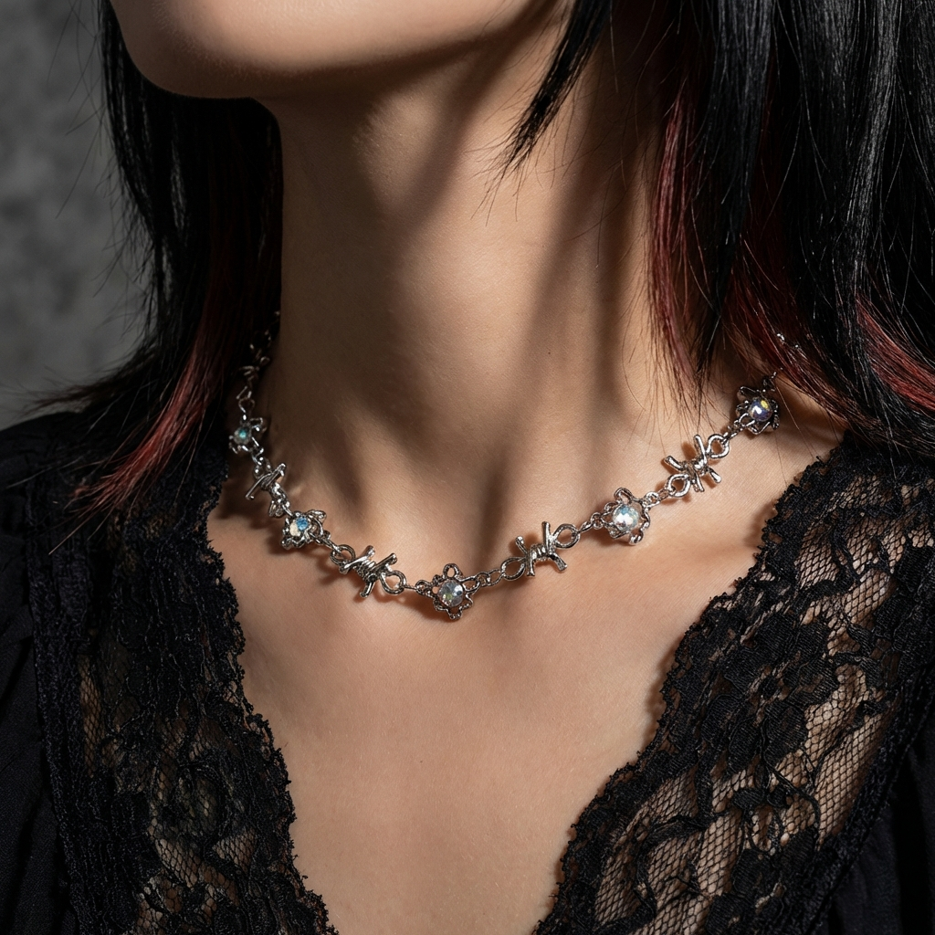 Opal Barb Necklace
