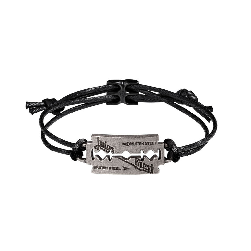 Judas Priest Razorblade Wrist Wrap Bracelet by Alchemy Gothic