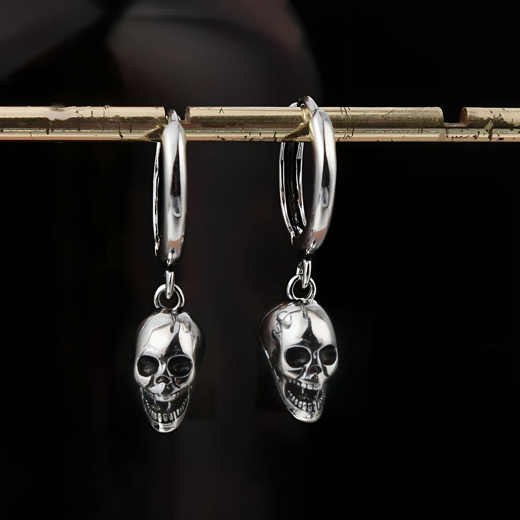 Death Hoop Earrings