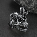 Satanic Baphomet Goat Skull Ring for