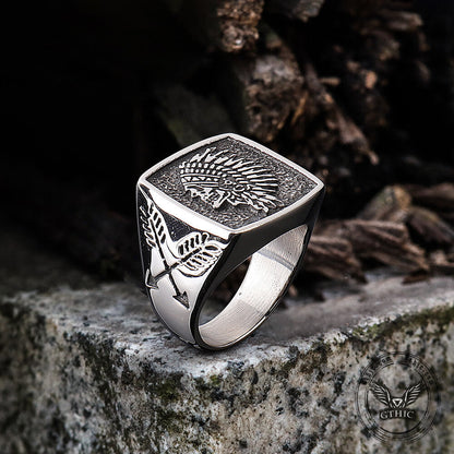 Indian Stainless Steel Skull Ring