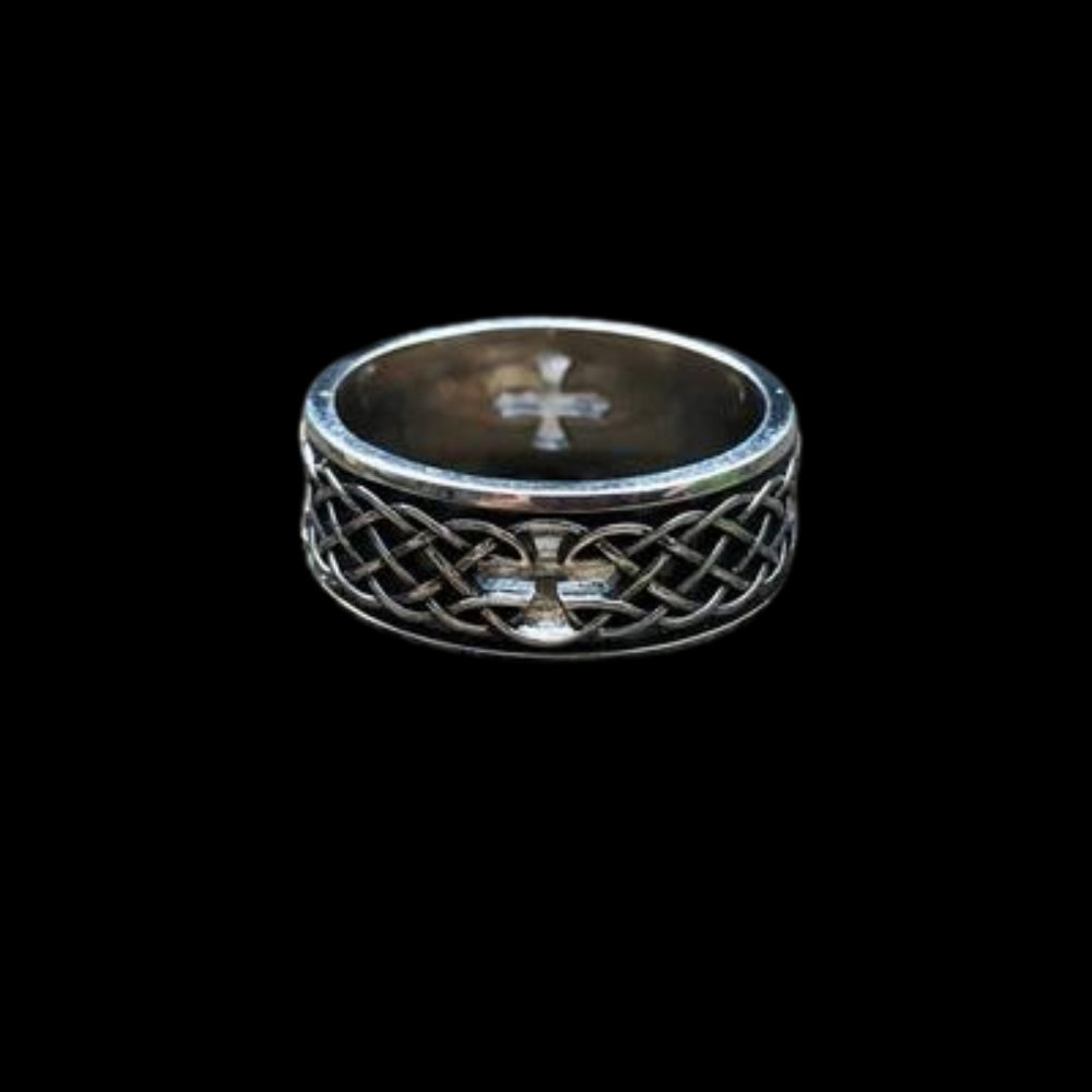 Infinity Celtic Knot Cross Ring