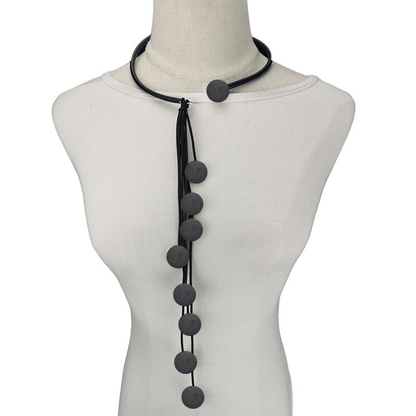 Interesting Tassel Long Rubber Necklaces / Handmade Original Wood Female Accessories