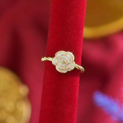 Ivory Camellia Ring