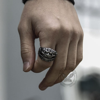 Japanese Demon Stainless Steel Beast Ring