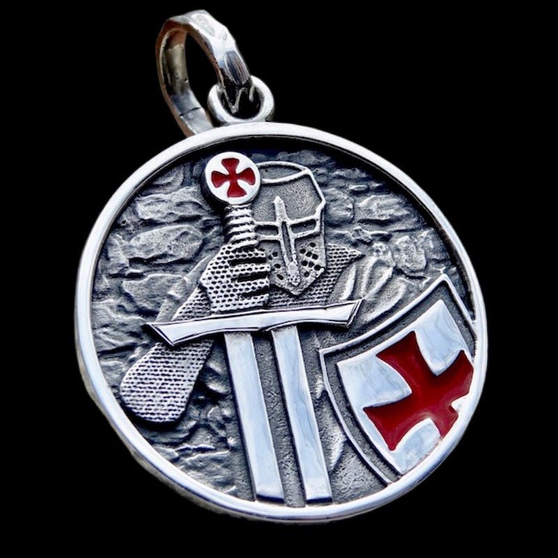 Knight Templar Crusader Cross Pendant