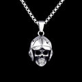 Knock Em Dead Baseball Player Skull Pendant