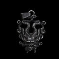 Kraken Skull of Death Pendant