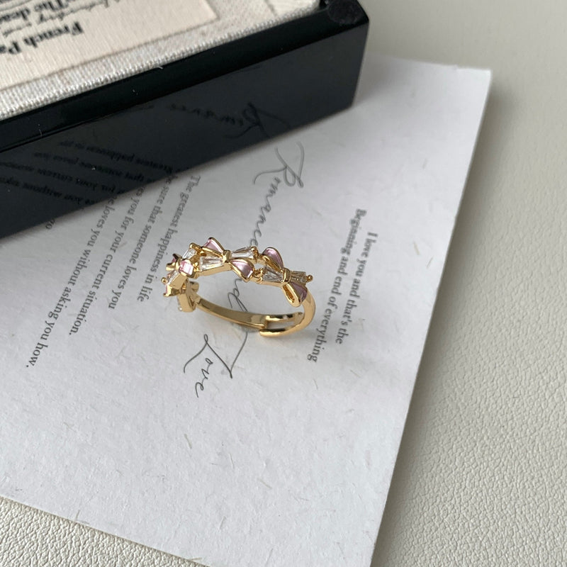 Lavender Bow Ring