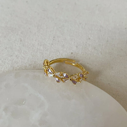 Lavender Bow Ring