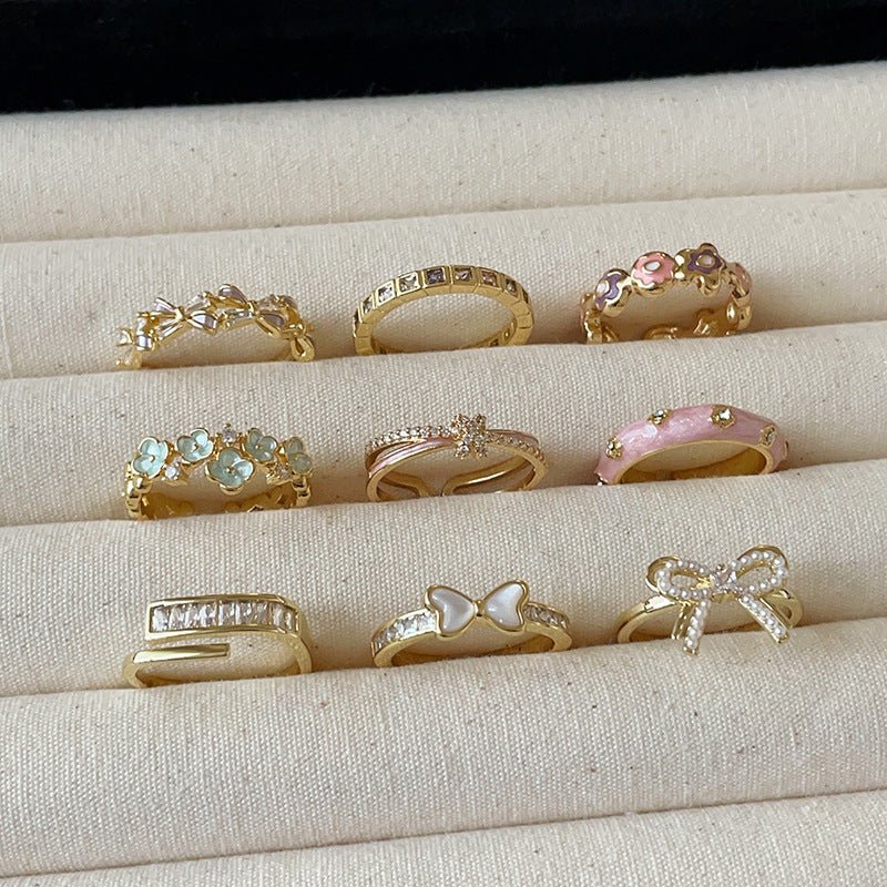 Lavender Bow Ring