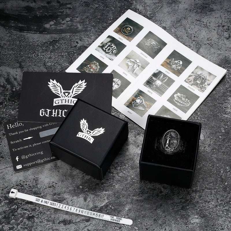 Lighthouse Hourglass Stainless Steel Marine Ring
