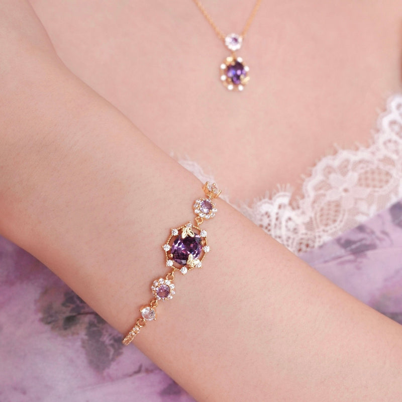 Lilac Butterfly Bracelet