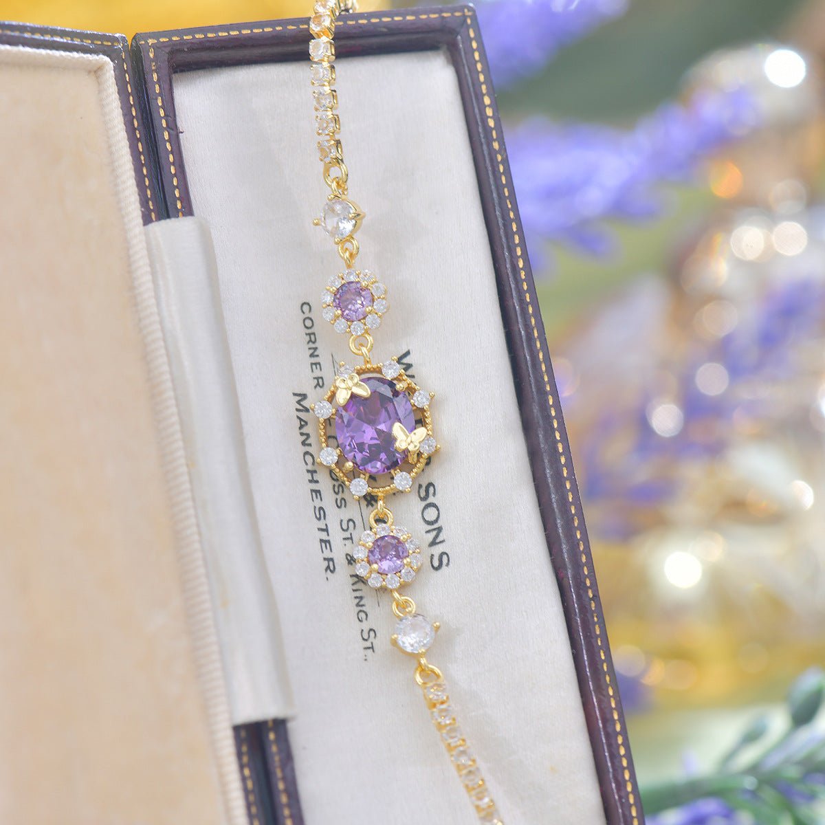 Lilac Butterfly Bracelet