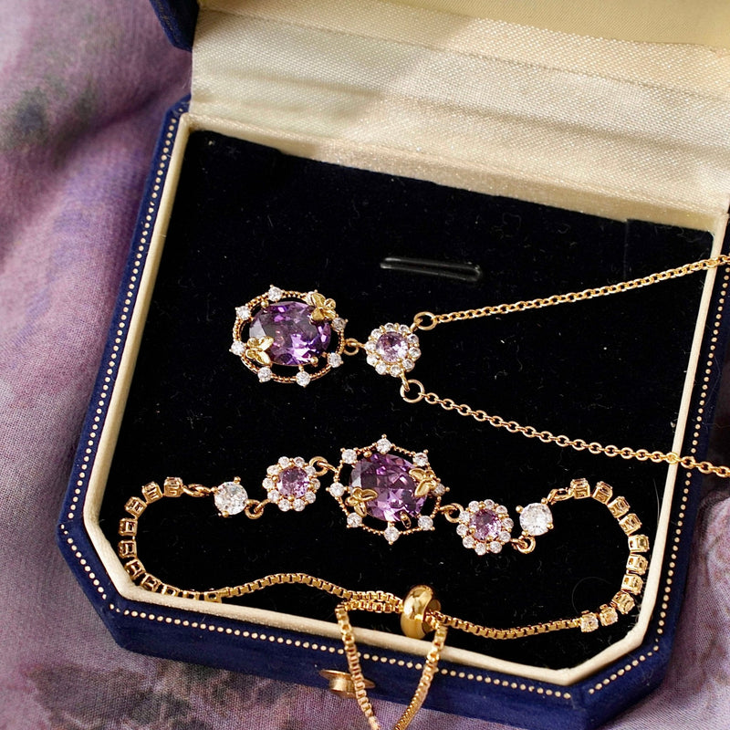 Lilac Butterfly Bracelet