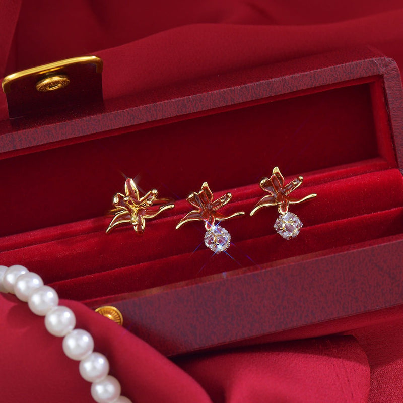 Lily of Burgundy Ring