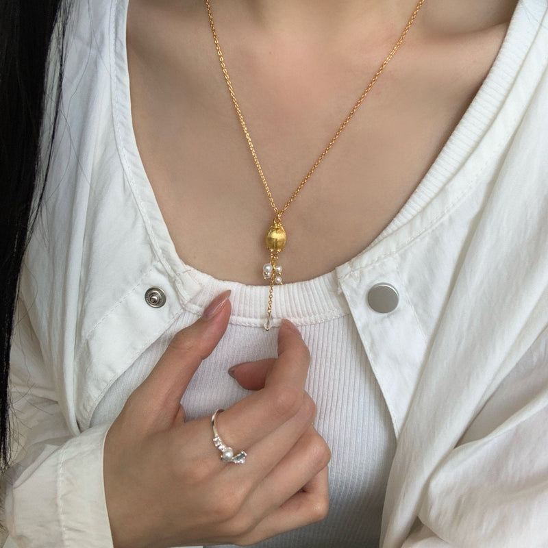 Lily of the Valley Necklace in Gold