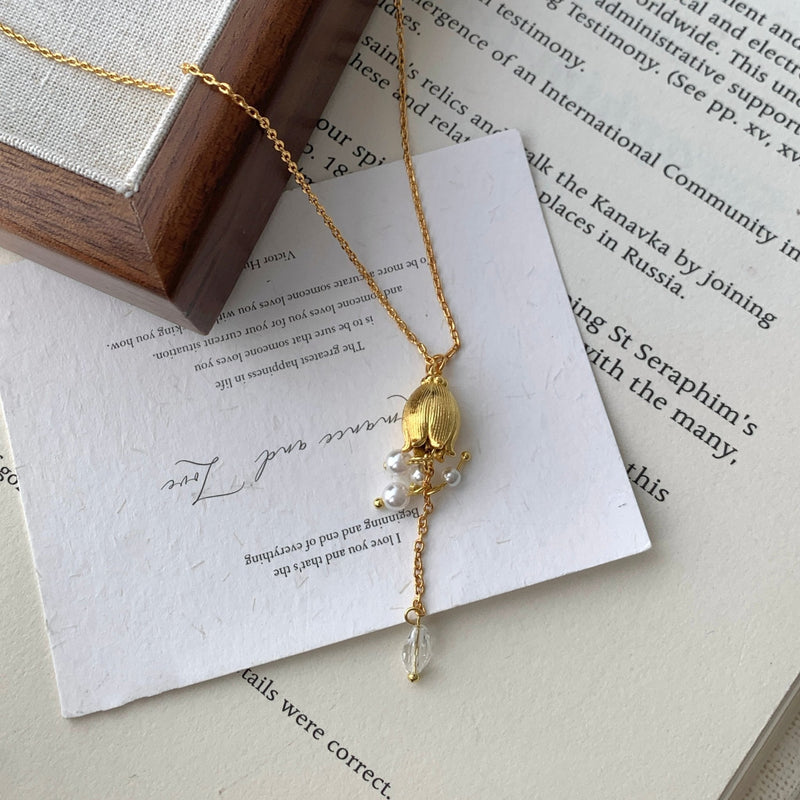 Lily of the Valley Necklace in Gold