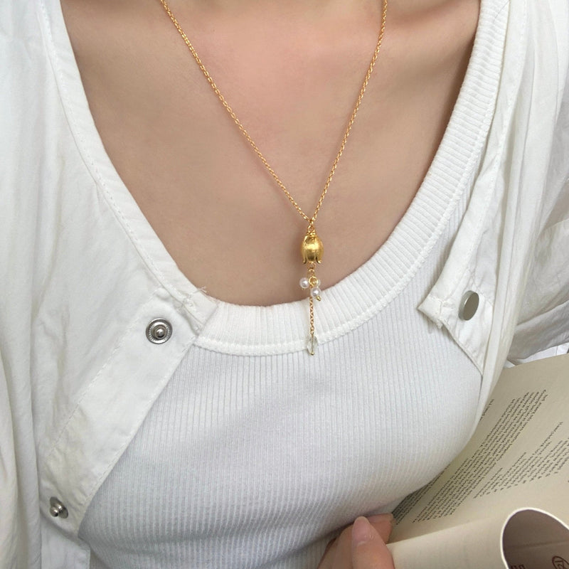 Lily of the Valley Necklace in Gold
