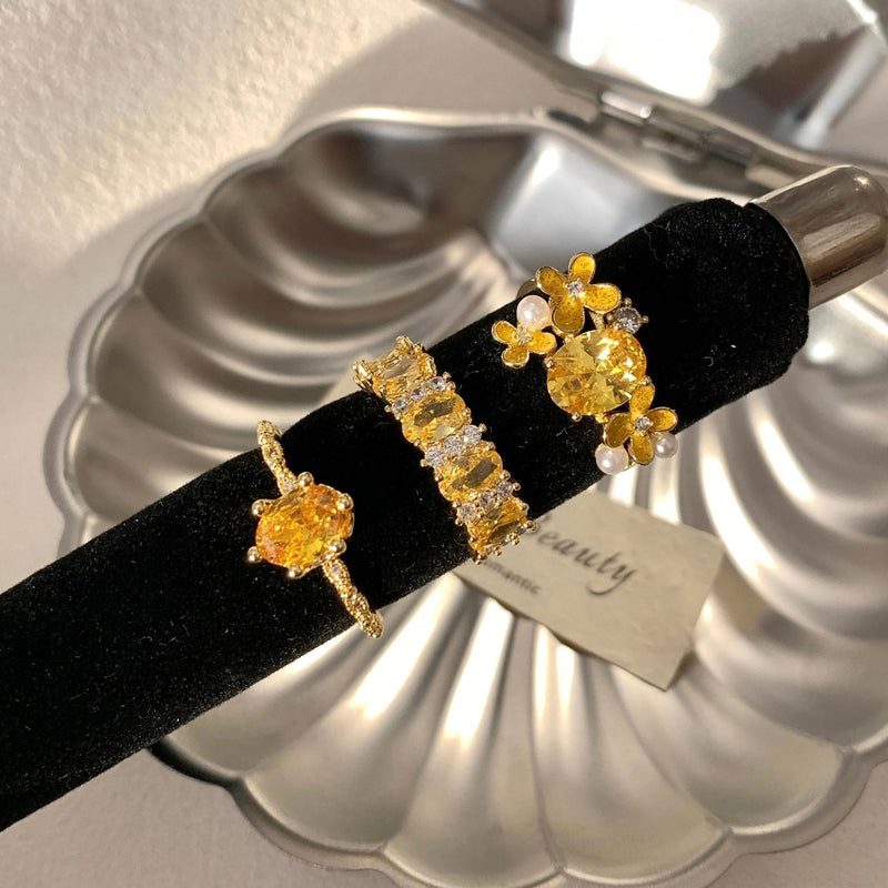 Marigold Citrine Ring