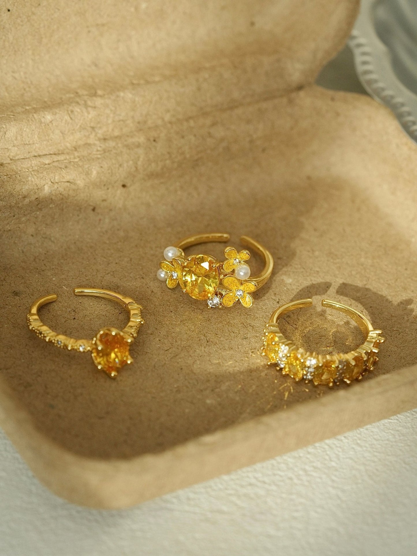 Marigold Citrine Ring