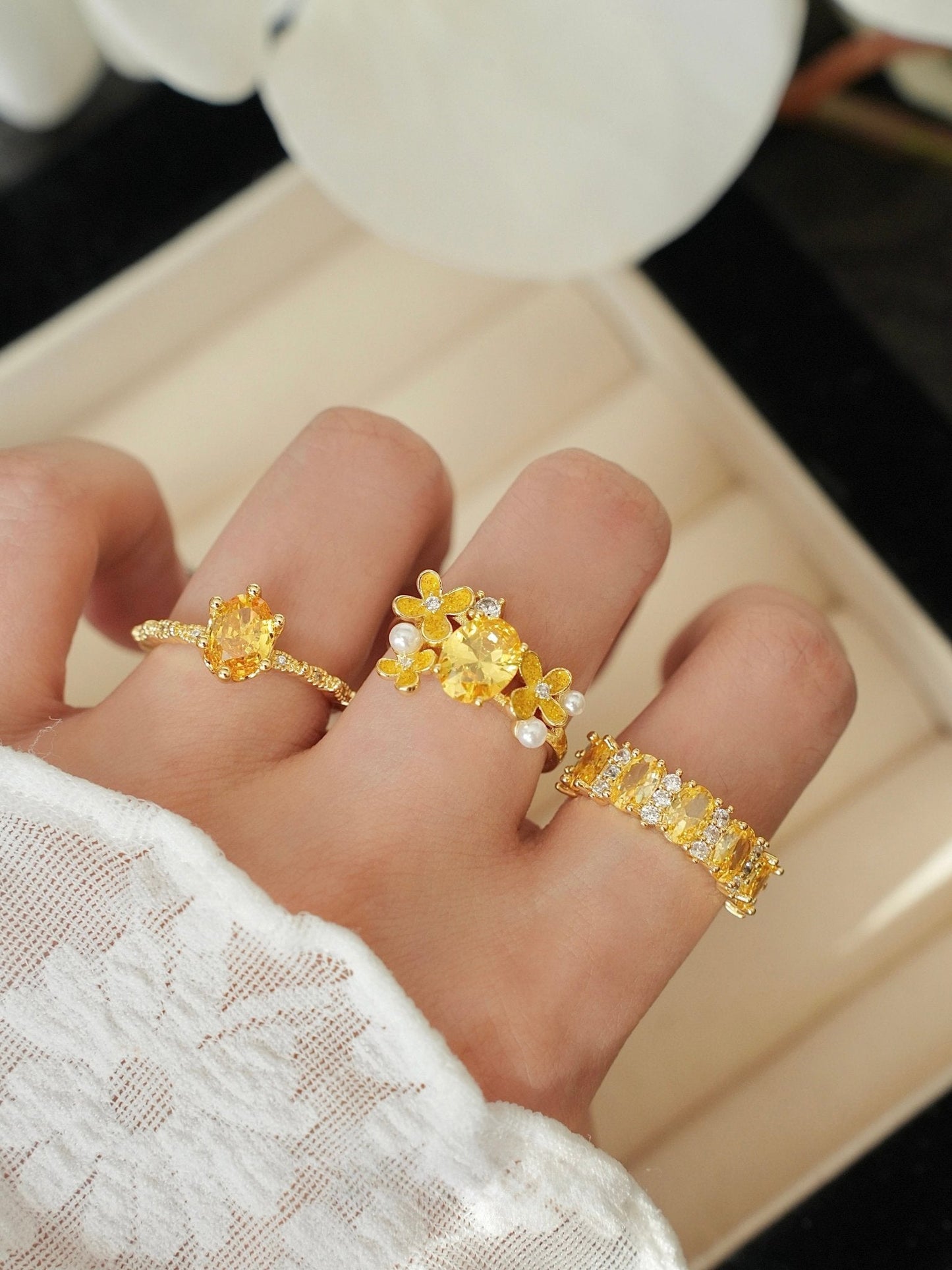 Marigold Citrine Ring