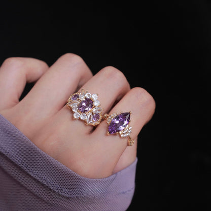 Marquise Amethyst Ring
