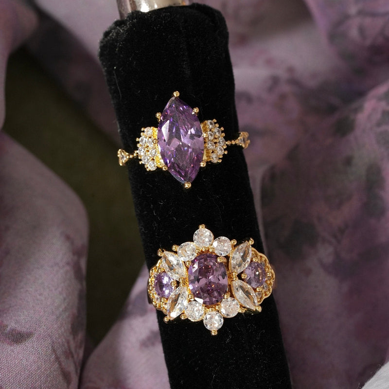 Marquise Amethyst Ring