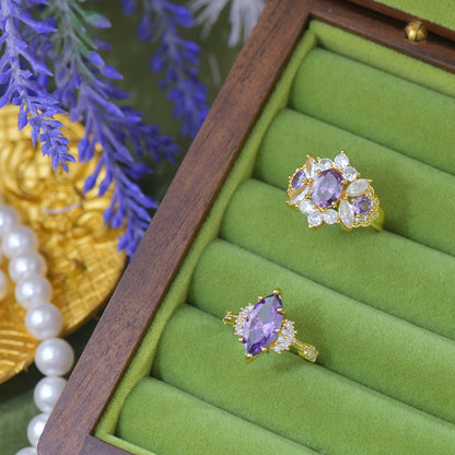 Marquise Amethyst Ring
