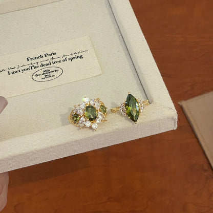 Marquise Peridot Ring
