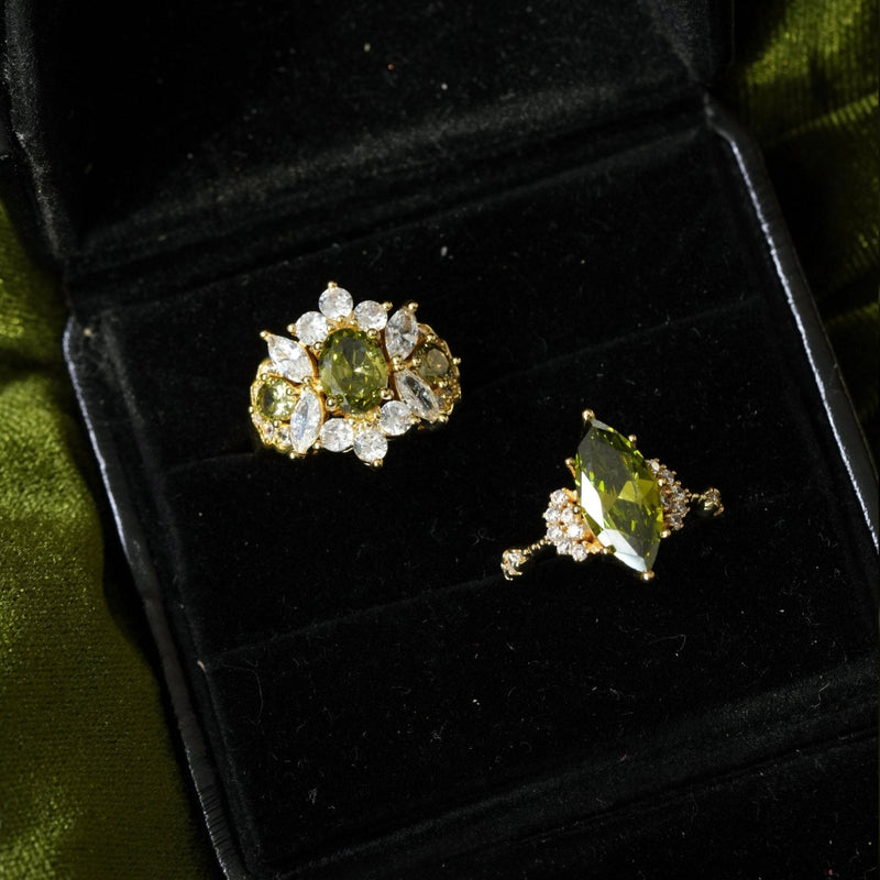 Marquise Peridot Ring