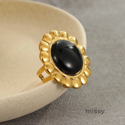 Aja Agate Statement Ring