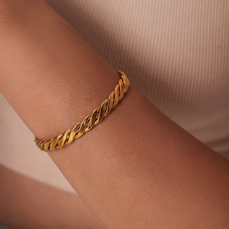 Arlee Gold Cuban Bracelet