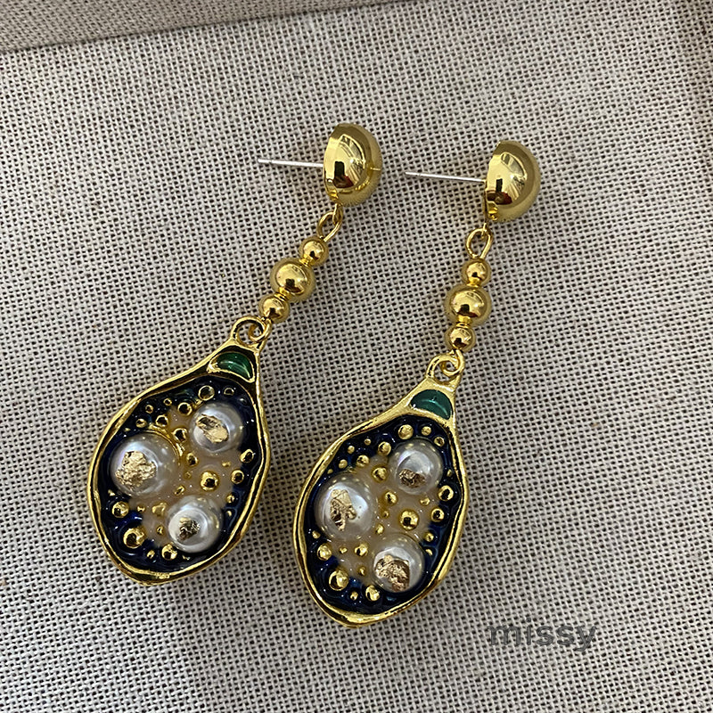 Dream Blue Chinoiserie Earrings