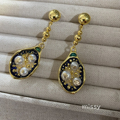 Dream Blue Chinoiserie Earrings