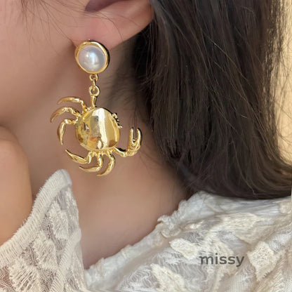 Isabella Asymmetric Ocean Earrings
