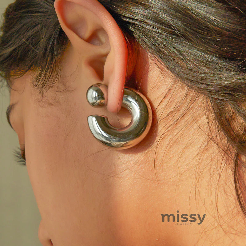 Keyara Titanium C-hoop Earrings