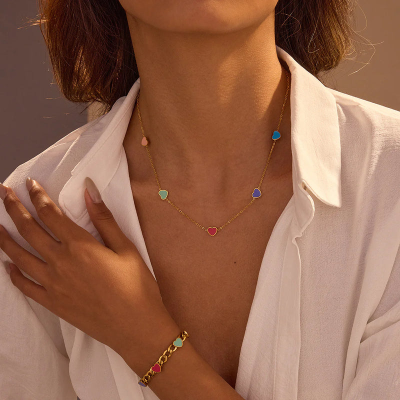 Max Heart Chain Jewelry Set