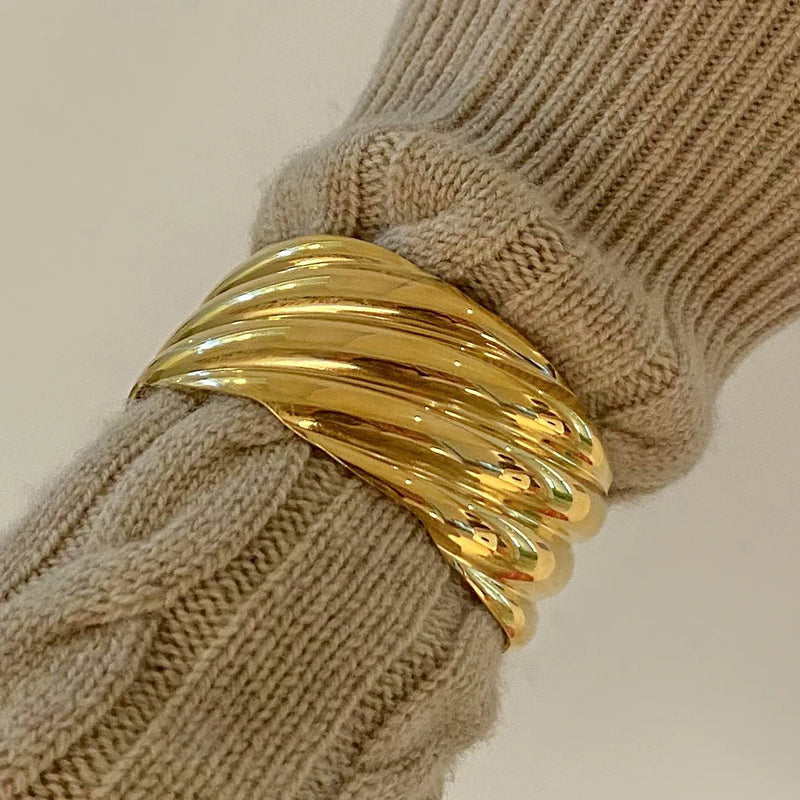 Ramsey Sculptural Open Bangle
