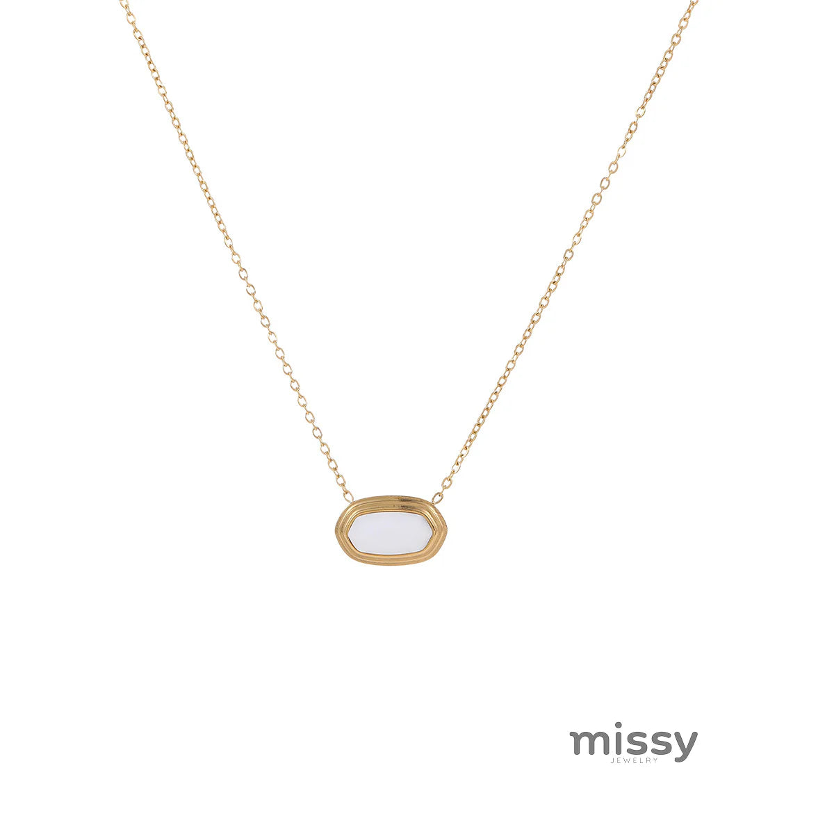 Solei Geometric Stone Necklace