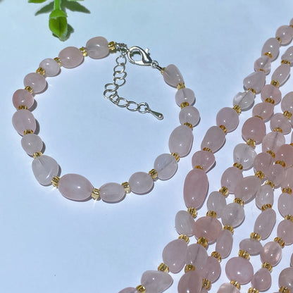 Mixed Crystal Chips Spiritual Healing Bracelet 6.3in