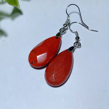 Mixed Crystal Faceted Spiritual Earrings 1 Inch Balance