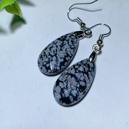 Mixed Crystal Faceted Spiritual Earrings 1 Inch Balance