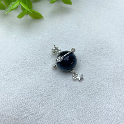 Mixed Crystal Planet Pendant 1.2 Inch Healing Necklace