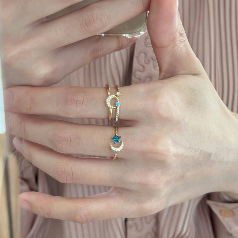Moon Star Sonata Ring Set