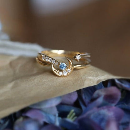 Moon Star Sonata Ring Set