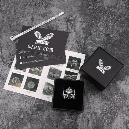 Mot��rhead Stainless Steel Warpig Finger Ring