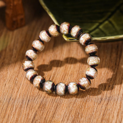 Multicolored Liuli Glass Bead Spiritual Bracelet 8mm