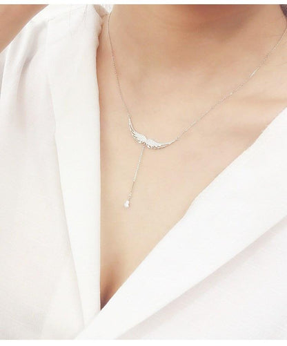 Angel Wings Sterling Silver Necklace
